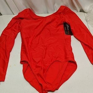 Theatricals red body suit size large